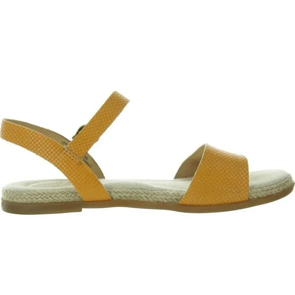 ✨Born Womens Welch Yellow Leather Ankle Flat Sz 7 Sandals✨